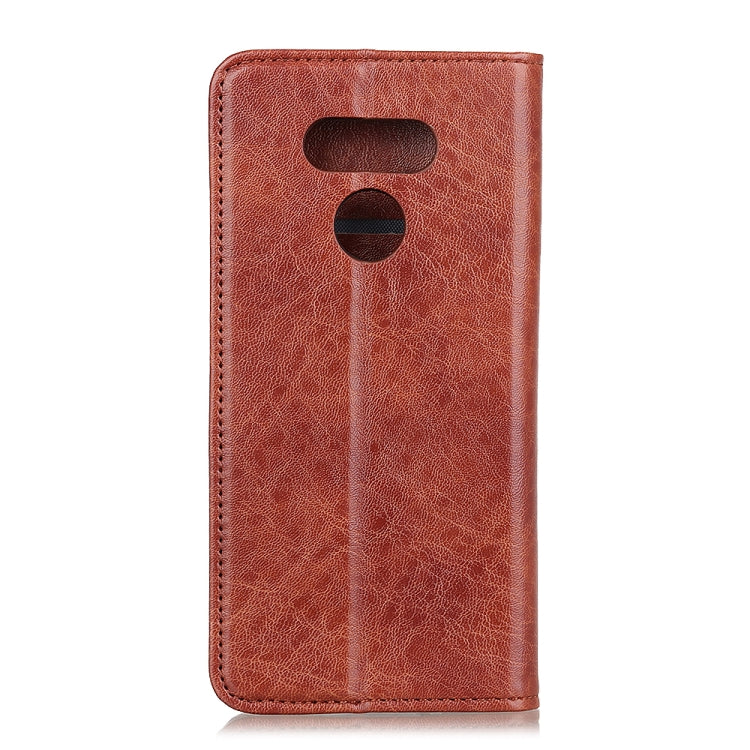 For LG Harmony 4 Magnetic Crazy Horse Texture Horizontal Flip Leather Case with Holder & Card Slots & Wallet