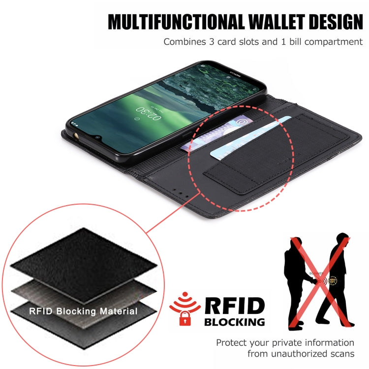 For Nokia 2.3 MUXMA MX109 Horizontal Flip Leather Case with Holder & Card Slot & Wallet