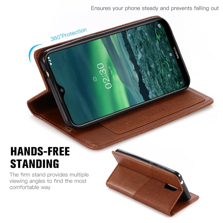 For Nokia 2.3 MUXMA MX109 Horizontal Flip Leather Case with Holder & Card Slot & Wallet