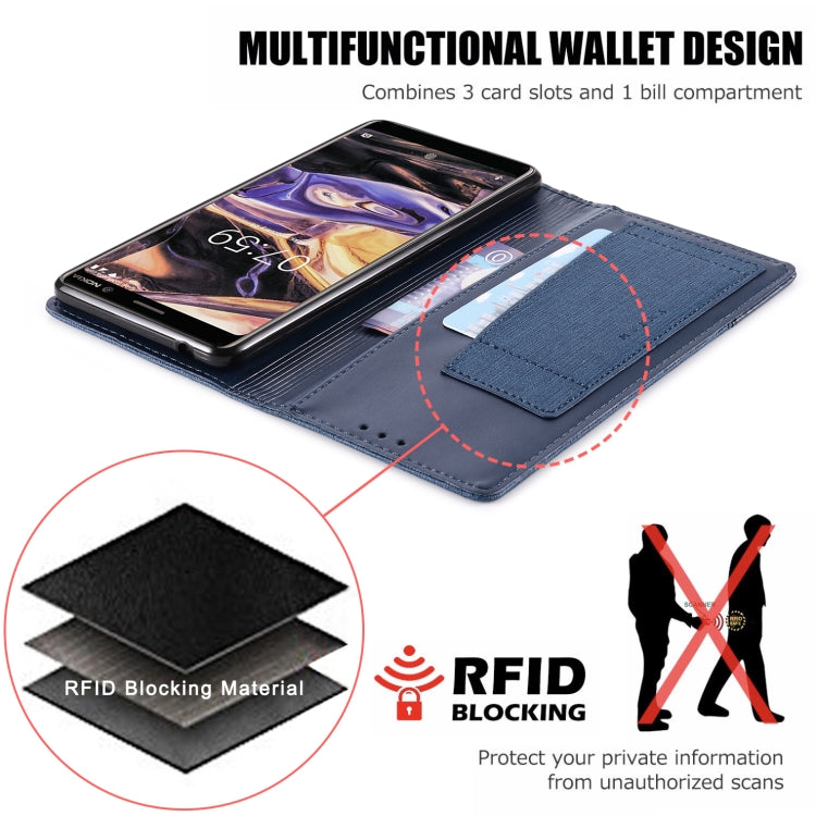 For Nokia 7 Plus MUXMA MX109 Horizontal Flip Leather Case with Holder & Card Slot & Wallet