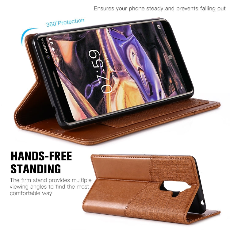 For Nokia 7 Plus MUXMA MX109 Horizontal Flip Leather Case with Holder & Card Slot & Wallet