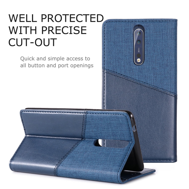 For Nokia 8 MUXMA MX109 Horizontal Flip Leather Case with Holder & Card Slot & Wallet