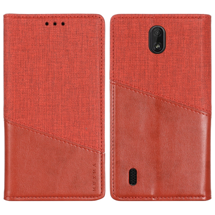 For Nokia C1 MUXMA MX109 Horizontal Flip Leather Case with Holder & Card Slot & Wallet