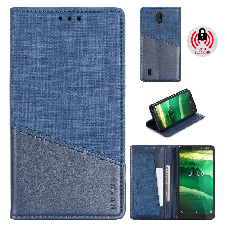 For Nokia C1 MUXMA MX109 Horizontal Flip Leather Case with Holder & Card Slot & Wallet