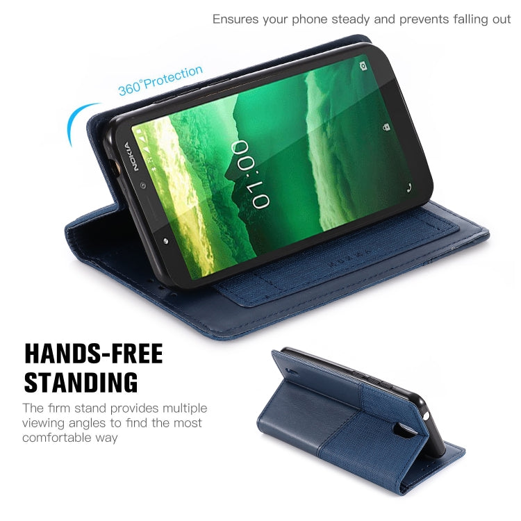 For Nokia C1 MUXMA MX109 Horizontal Flip Leather Case with Holder & Card Slot & Wallet