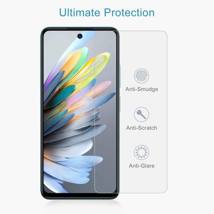 For ZTE Blade A75 10pcs 0.26mm 9H 2.5D Tempered Glass Film