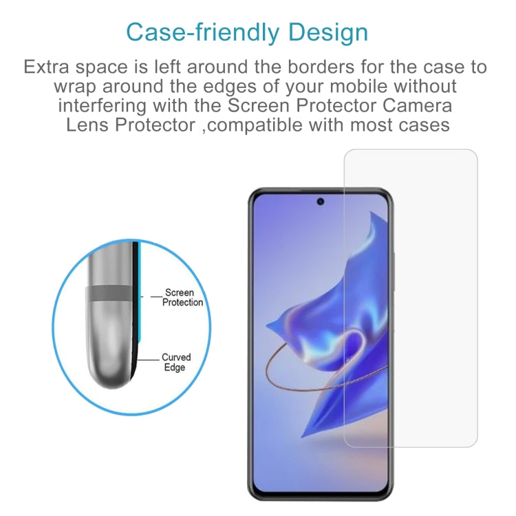 For ZTE Blade V70 10pcs 0.26mm 9H 2.5D Tempered Glass Film