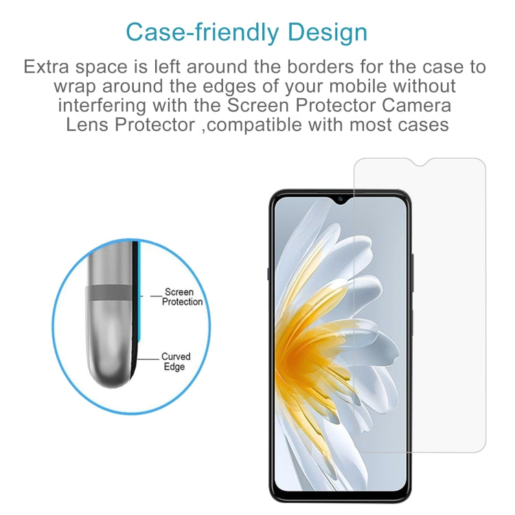 For ZTE Voyage 3D 50pcs 0.26mm 9H 2.5D Tempered Glass Film