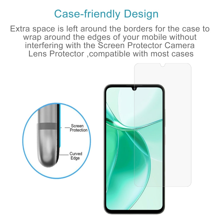 For ZTE Blade A35 50pcs 0.26mm 9H 2.5D Tempered Glass Film