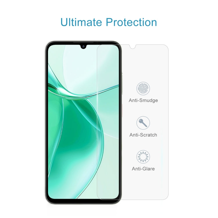 For ZTE Blade A35 50pcs 0.26mm 9H 2.5D Tempered Glass Film