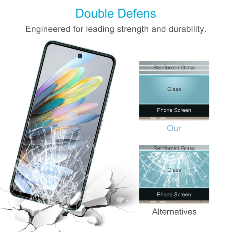 For ZTE Blade A75 50pcs 0.26mm 9H 2.5D Tempered Glass Film