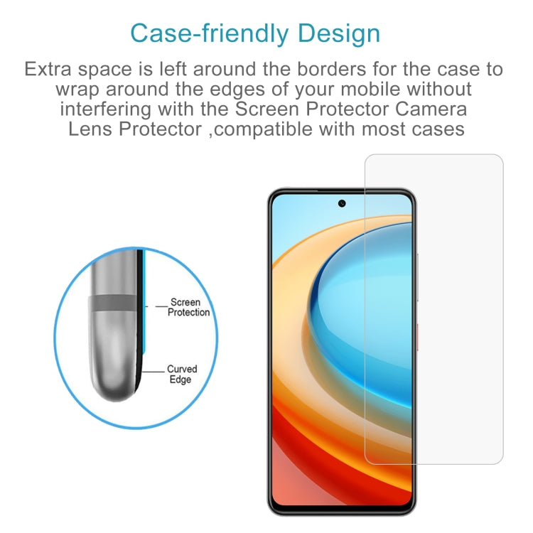For ZTE Blade A75 5G 50pcs 0.26mm 9H 2.5D Tempered Glass Film
