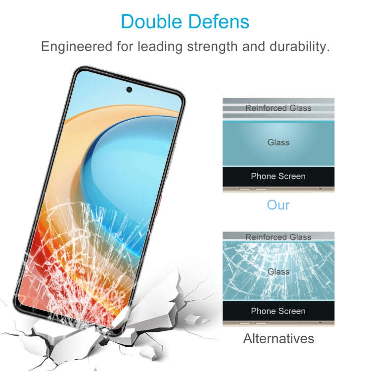 For ZTE Blade A75 5G 50pcs 0.26mm 9H 2.5D Tempered Glass Film