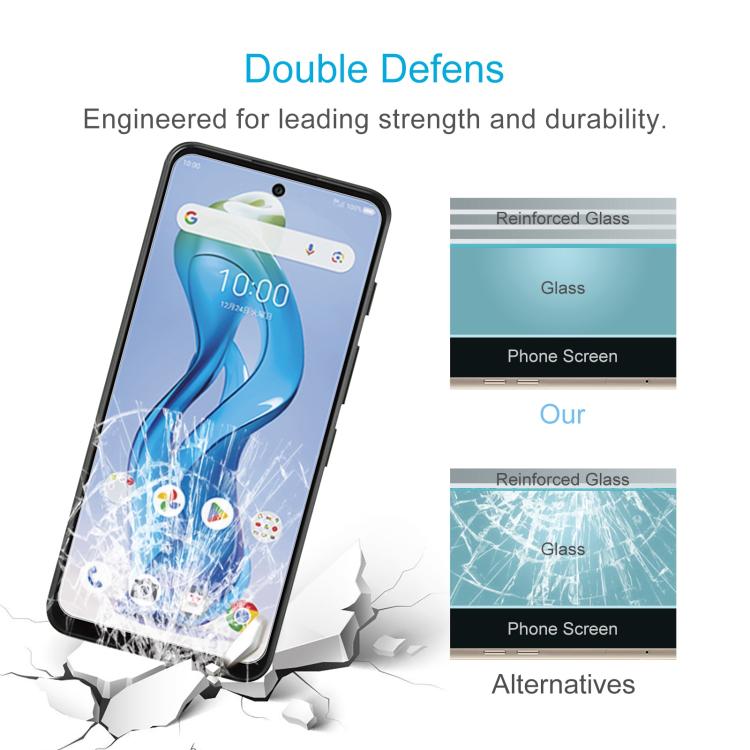For ZTE nubia S 5G A403ZT 50pcs 0.26mm 9H 2.5D Tempered Glass Film
