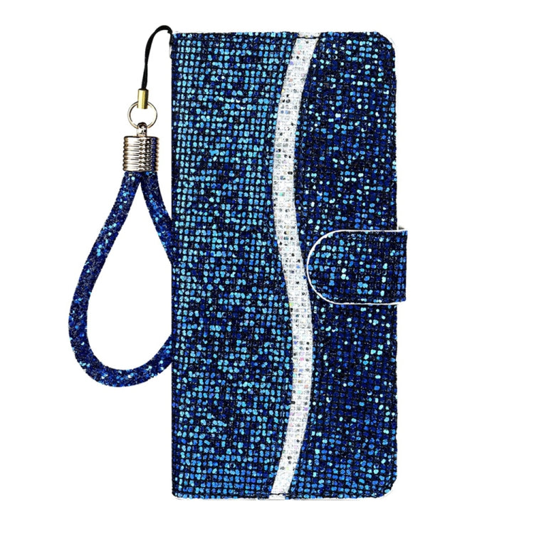 For iPhone 16 Pro Max Glitter Powder Filp Leather Phone Case