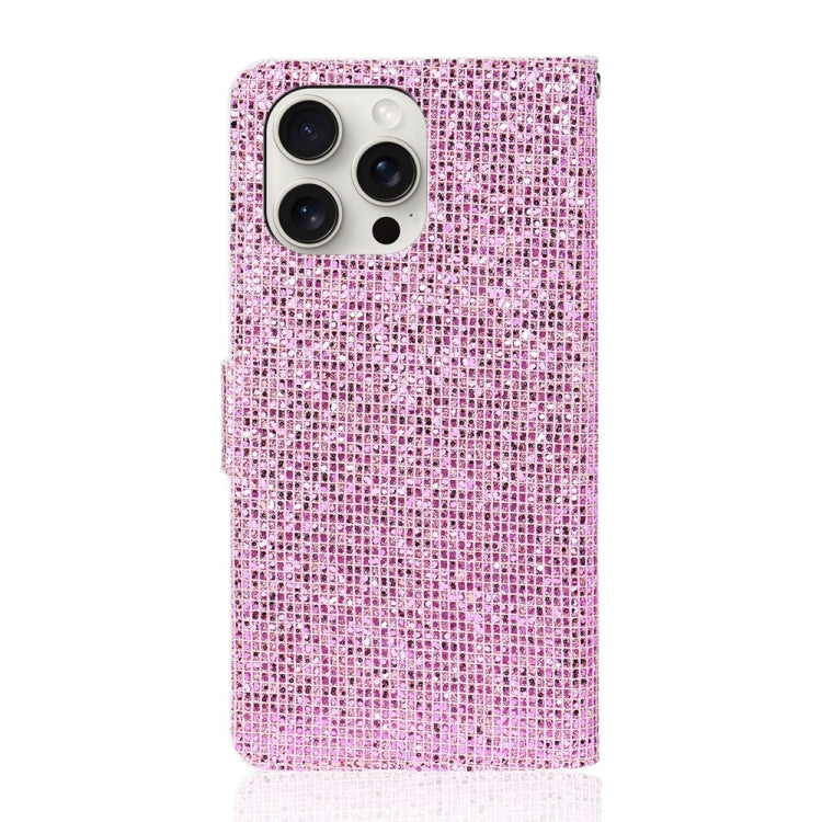 For iPhone 16 Pro Glitter Powder Filp Leather Phone Case