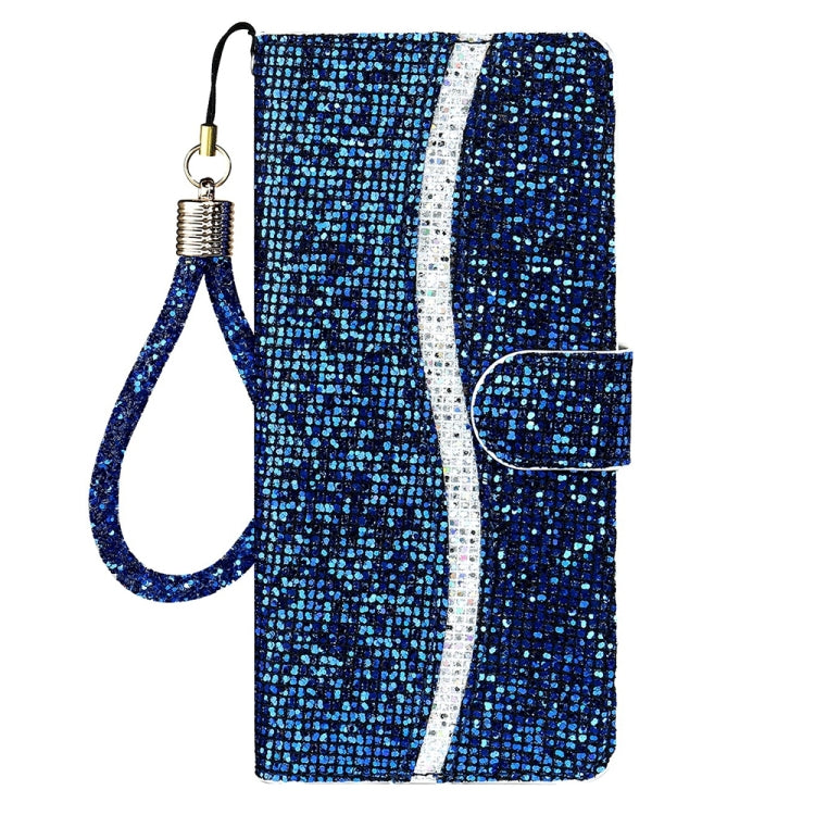 For iPhone 16 Glitter Powder Filp Leather Phone Case