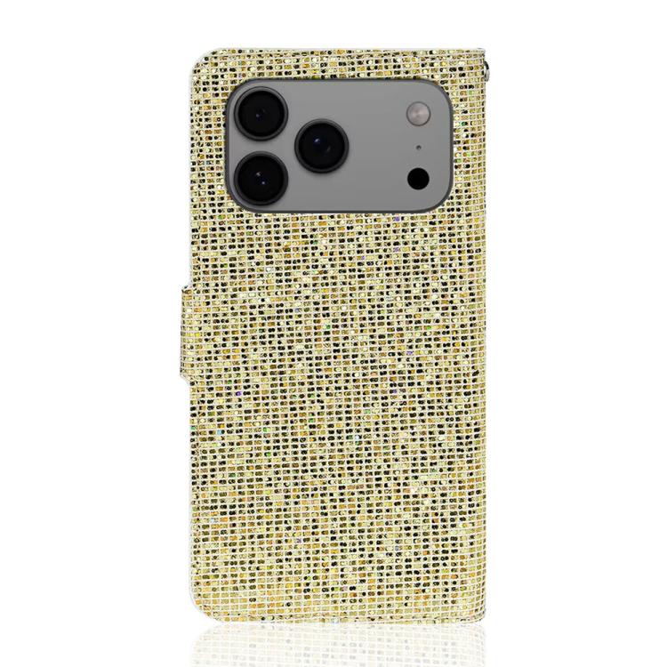 For iPhone 17 Pro Max Glitter Powder Filp Leather Phone Case