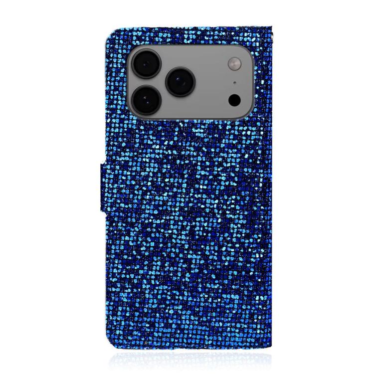 For iPhone 17 Pro Glitter Powder Filp Leather Phone Case