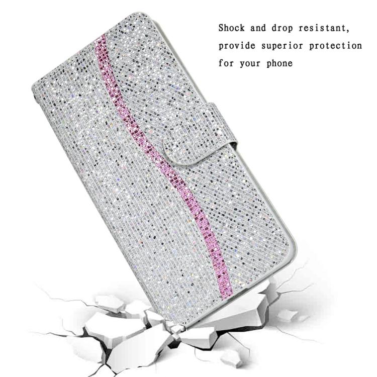 For iPhone 17 Pro Glitter Powder Filp Leather Phone Case