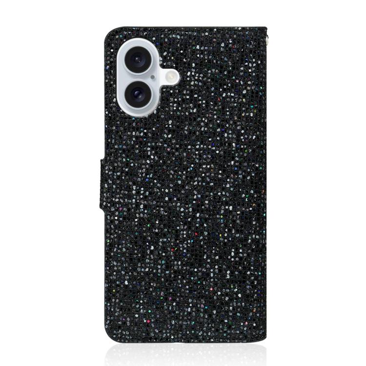 For iPhone 17 Glitter Powder Filp Leather Phone Case