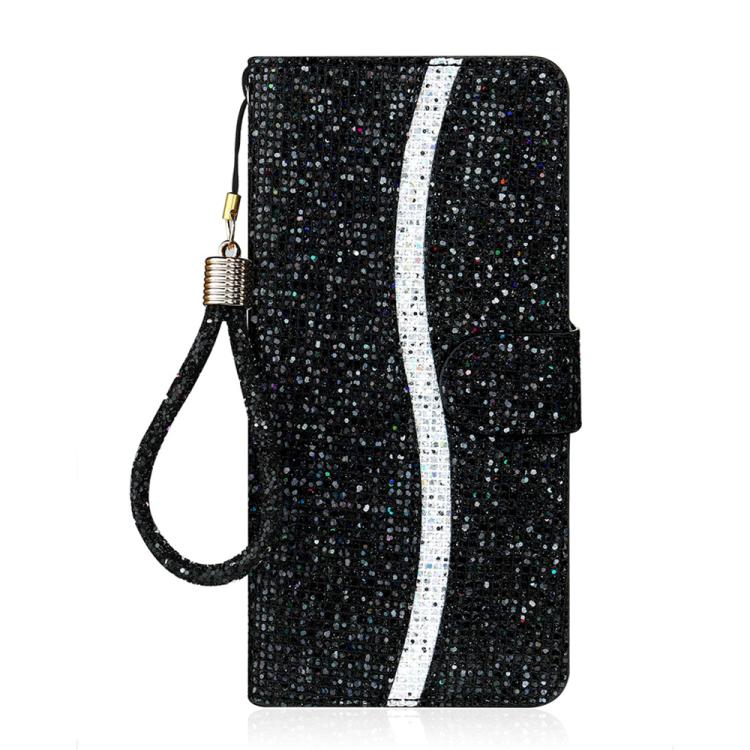 For iPhone Air Glitter Powder Filp Leather Phone Case