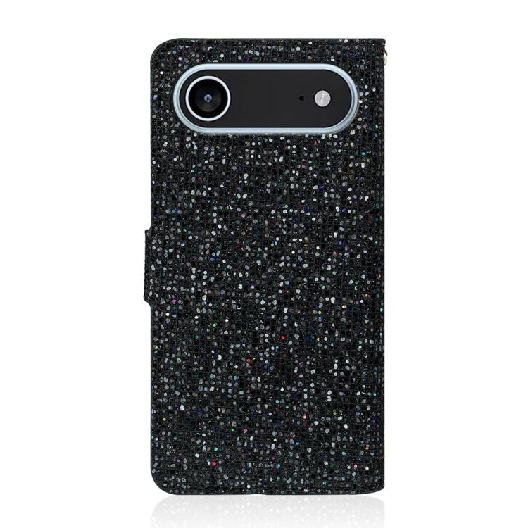 For iPhone Air Glitter Powder Filp Leather Phone Case