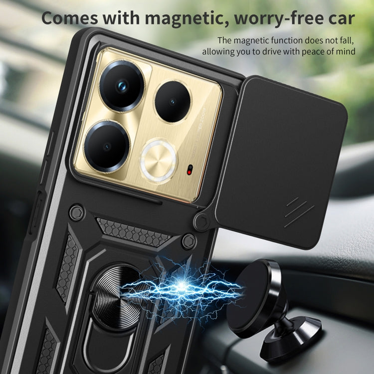 For Infinix Note 40 4G Sliding Camera Cover Design TPU+PC Phone Case