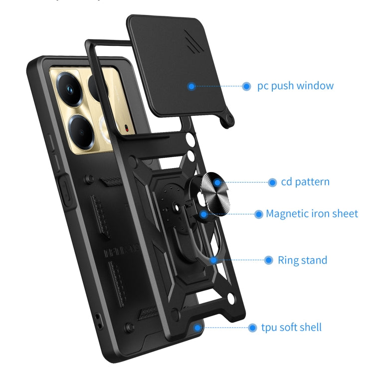 For Infinix Note 40 4G Sliding Camera Cover Design TPU+PC Phone Case