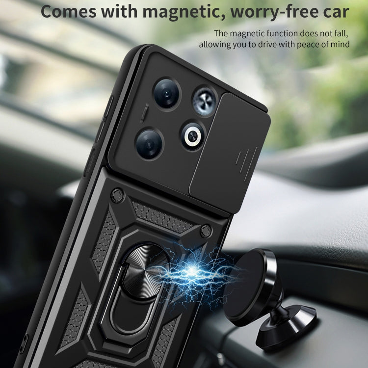For Infinix Smart 8 Plus / 8 Pro Sliding Camera Cover Design TPU+PC Phone Case