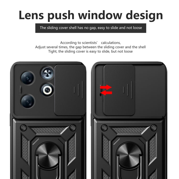 For Infinix Smart 8 Plus / 8 Pro Sliding Camera Cover Design TPU+PC Phone Case