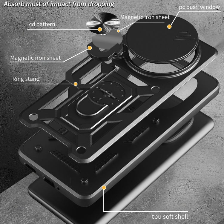For Infinix Zero 40 4G Sliding Camera Cover Design TPU+PC Phone Case
