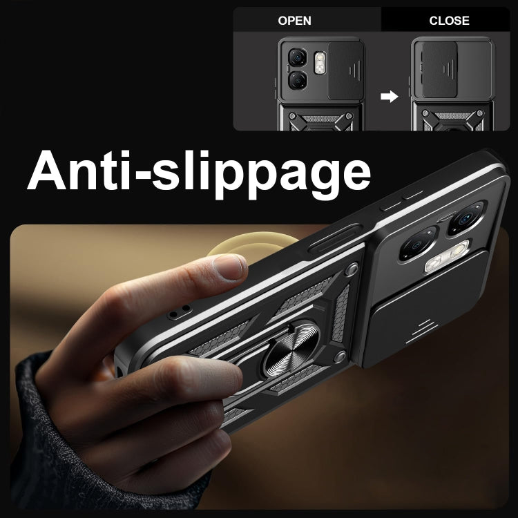 For Infinix Smart 9 / Hot 50i Sliding Camera Cover Design TPU+PC Phone Case