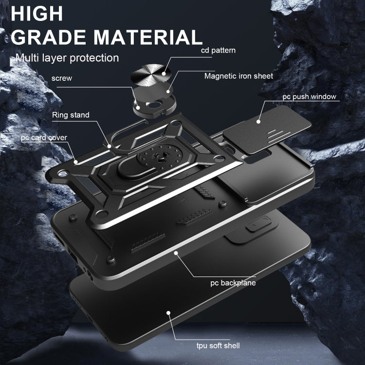 For Infinix Smart 9 / Hot 50i Sliding Camera Cover Design TPU+PC Phone Case