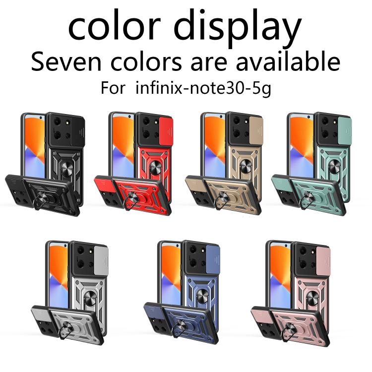 For Infinix Note 30 5G Sliding Camera Cover Design TPU+PC Phone Case
