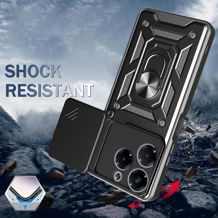 For Infinix Note 40X 5G Sliding Camera Cover Design TPU+PC Phone Case