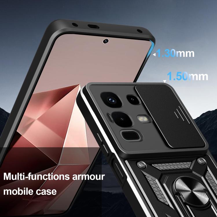 For Infinix Note 50x Sliding Camera Cover Design TPU+PC Phone Case