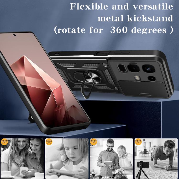 For Infinix Note 50x Sliding Camera Cover Design TPU+PC Phone Case