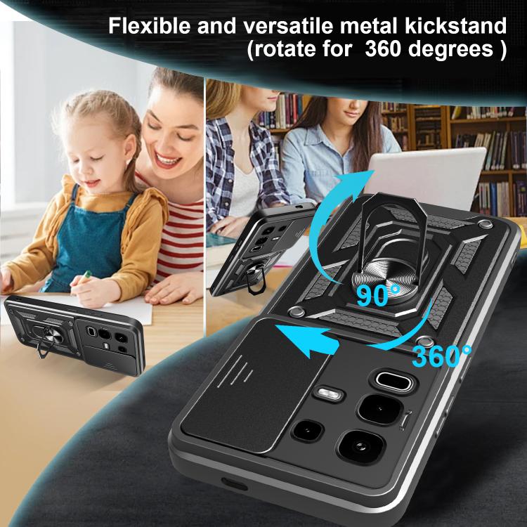 For Infinix Note 50s Sliding Camera Cover Design TPU+PC Phone Case
