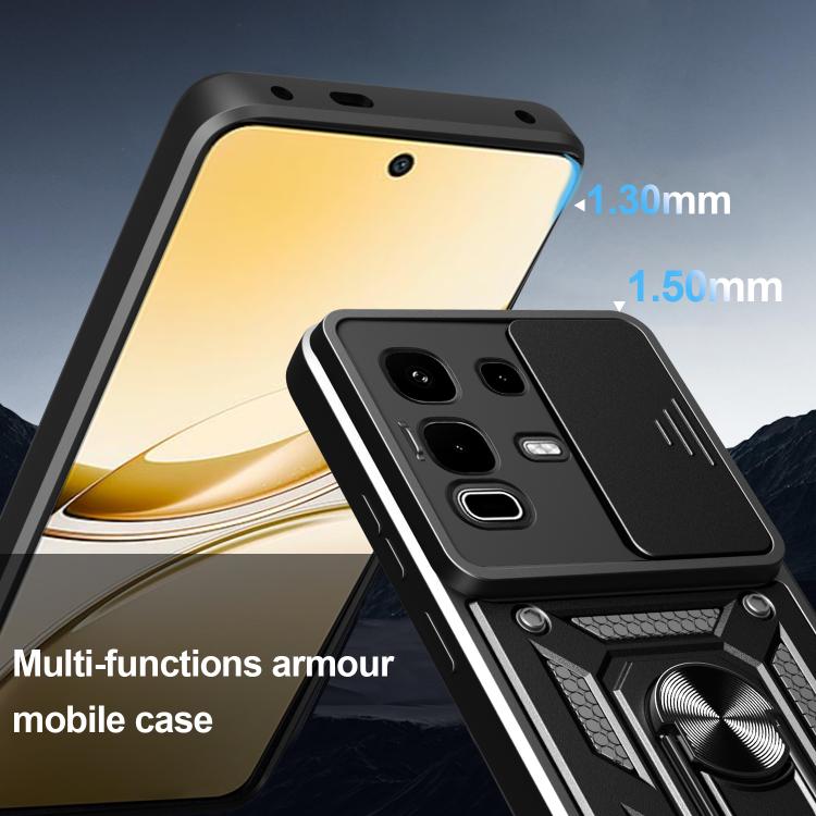 For Infinix Note 50s Sliding Camera Cover Design TPU+PC Phone Case