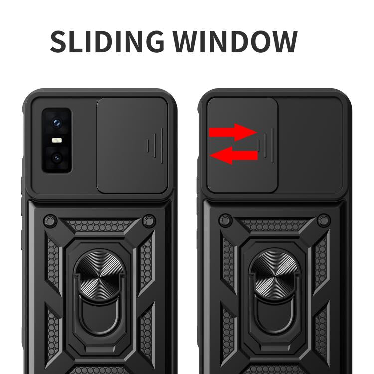 For Infinix GT 30 Pro Sliding Camera Cover Design TPU+PC Phone Case