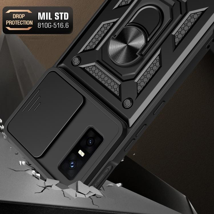 For Infinix GT 30 Pro Sliding Camera Cover Design TPU+PC Phone Case