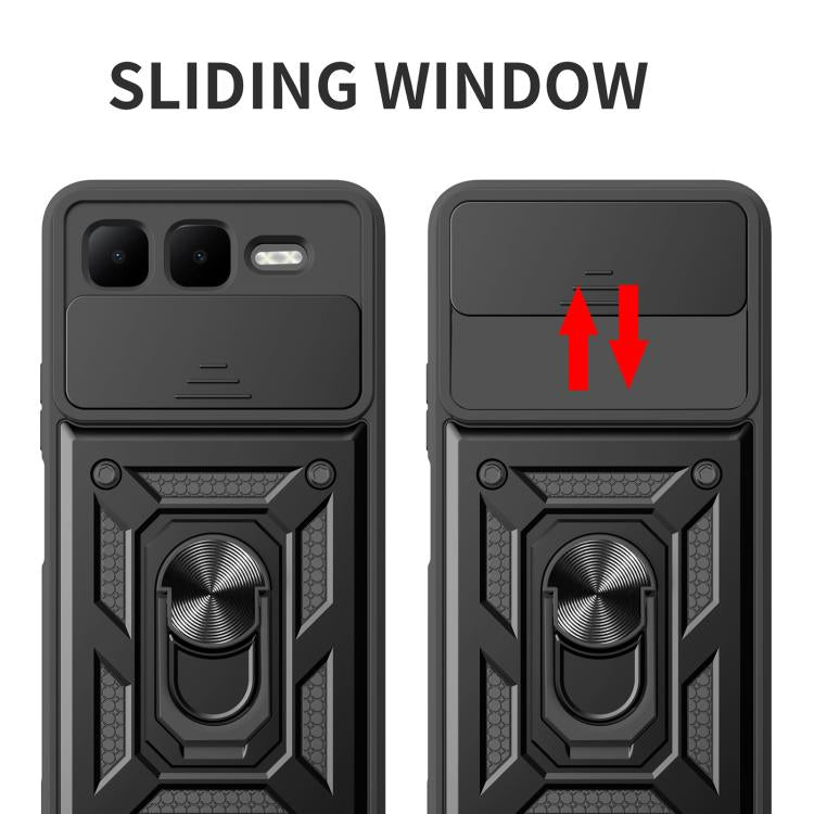 For Infinix Smart 10 Plus 4G Sliding Camera Cover Design TPU+PC Phone Case