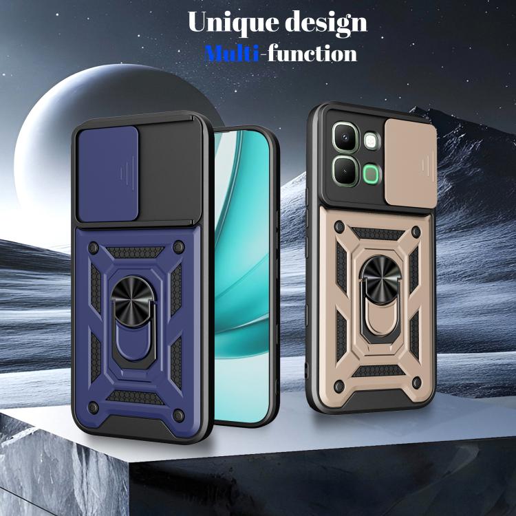 For Infinix Note Edge 5G Sliding Camera Cover Design TPU+PC Phone Case