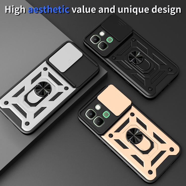 For Infinix Note Edge 5G Sliding Camera Cover Design TPU+PC Phone Case