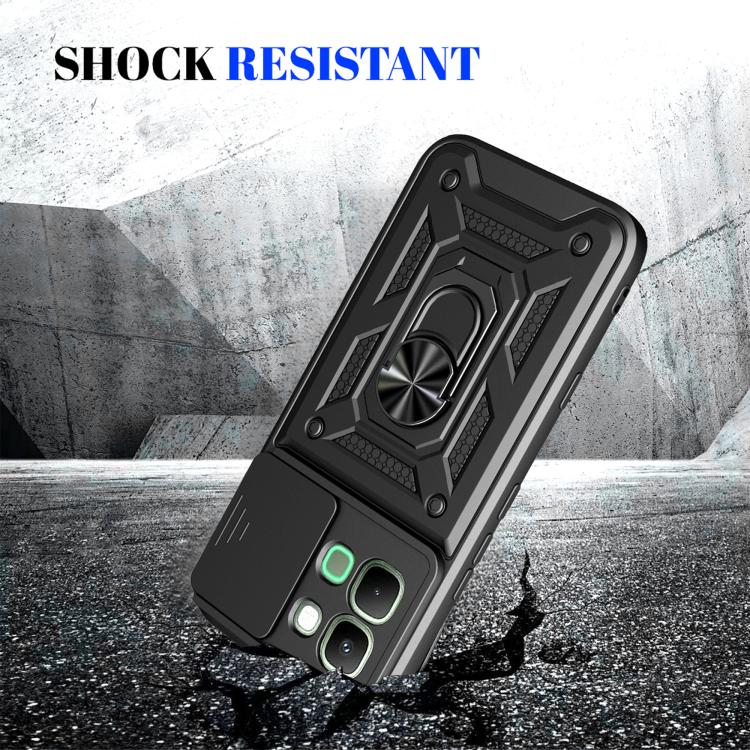 For Infinix Note Edge 5G Sliding Camera Cover Design TPU+PC Phone Case