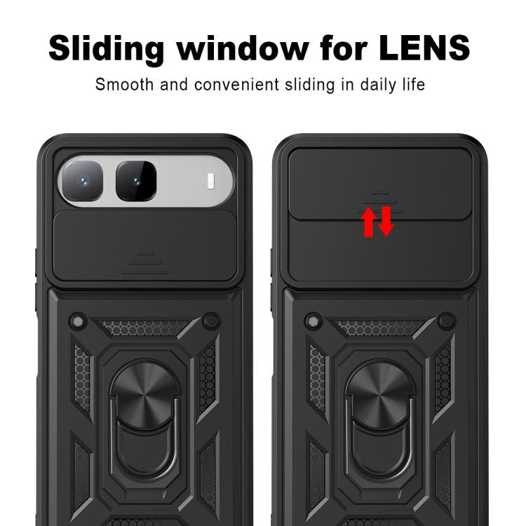 For Infinix Hot 60i 5G Sliding Camera Cover Design TPU+PC Phone Case