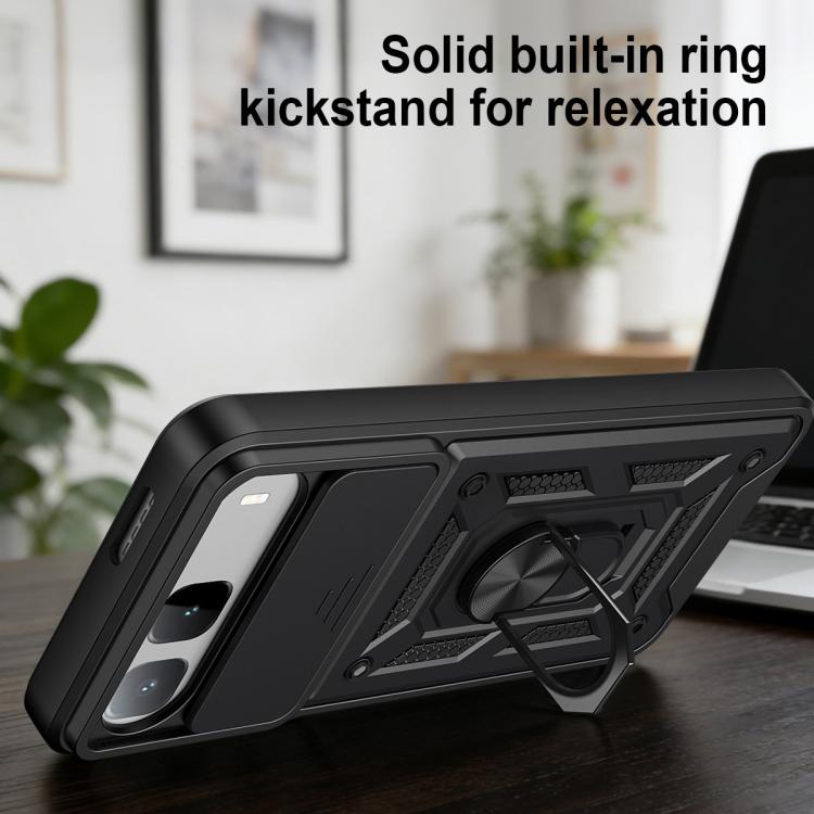 For Infinix Hot 60i 5G Sliding Camera Cover Design TPU+PC Phone Case