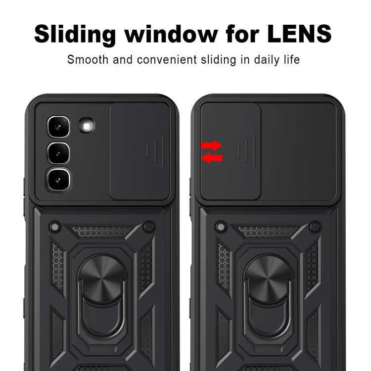 For Infinix Hot 70 5G Sliding Camera Cover Design TPU+PC Phone Case