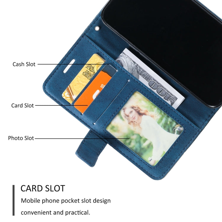 For iPhone 16 Pro Max Skin Feel Splicing Leather Phone Case